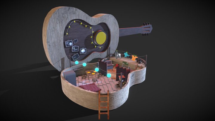 Guitar House – Kostenloses 3D-Modell STL