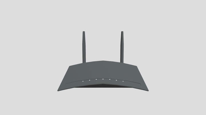 4G Router 3D Model