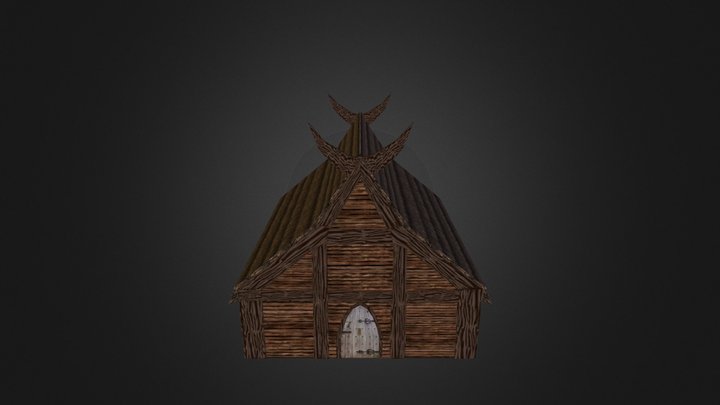 Viking Longhouse 3D Model