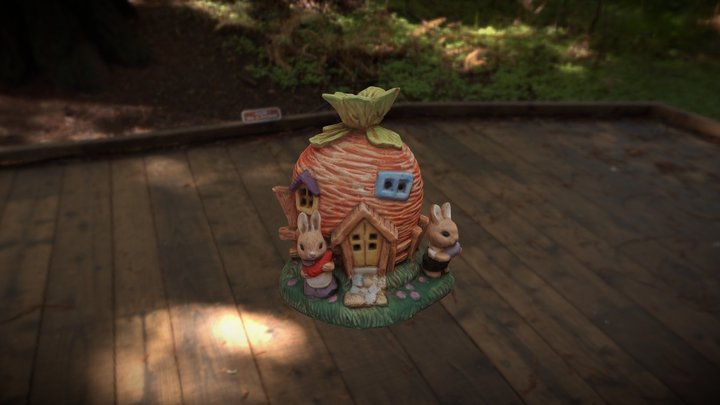 Coin Bank - Rabbit House 3D Model