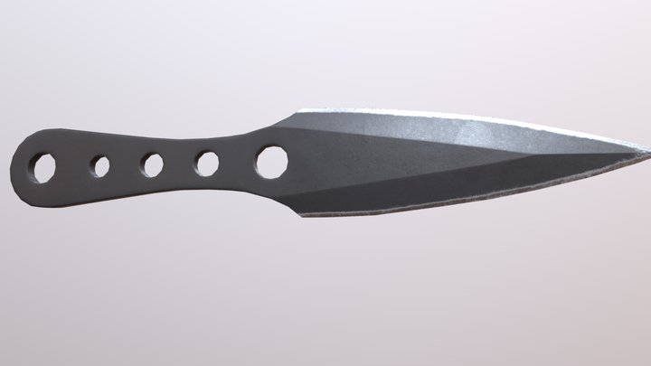 Throwing Knife 3D Model