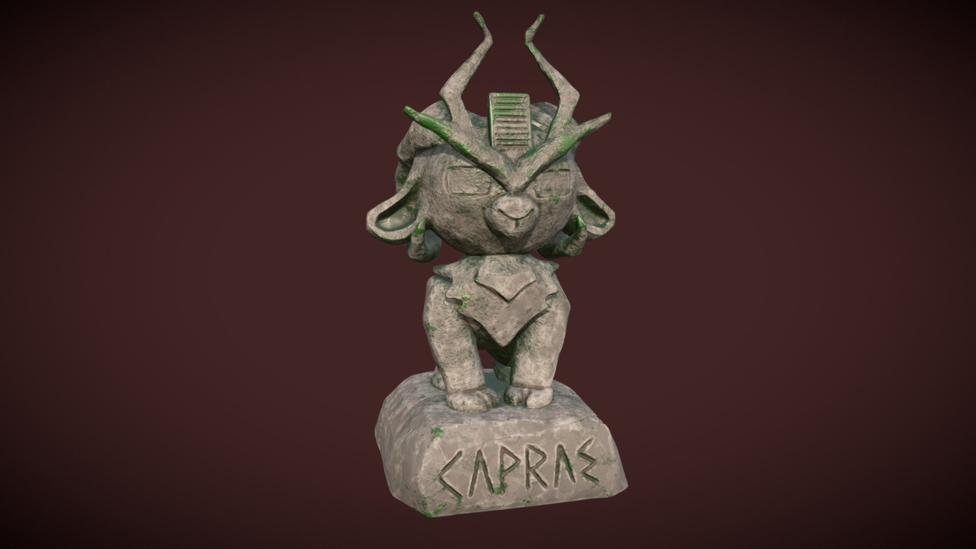 Norse Goat Guardian Statue - 3D model by Gecko Ink Studios ...