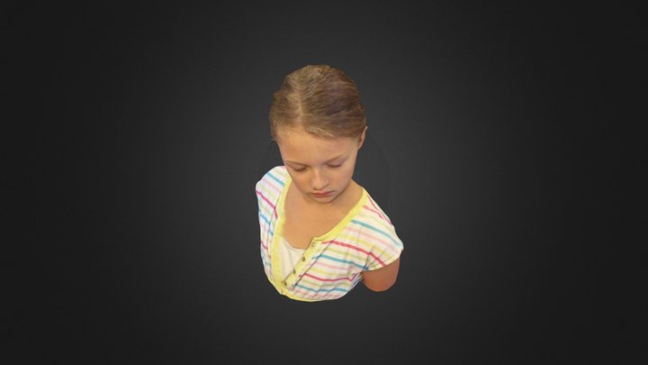 kira eyes closed 3D Model
