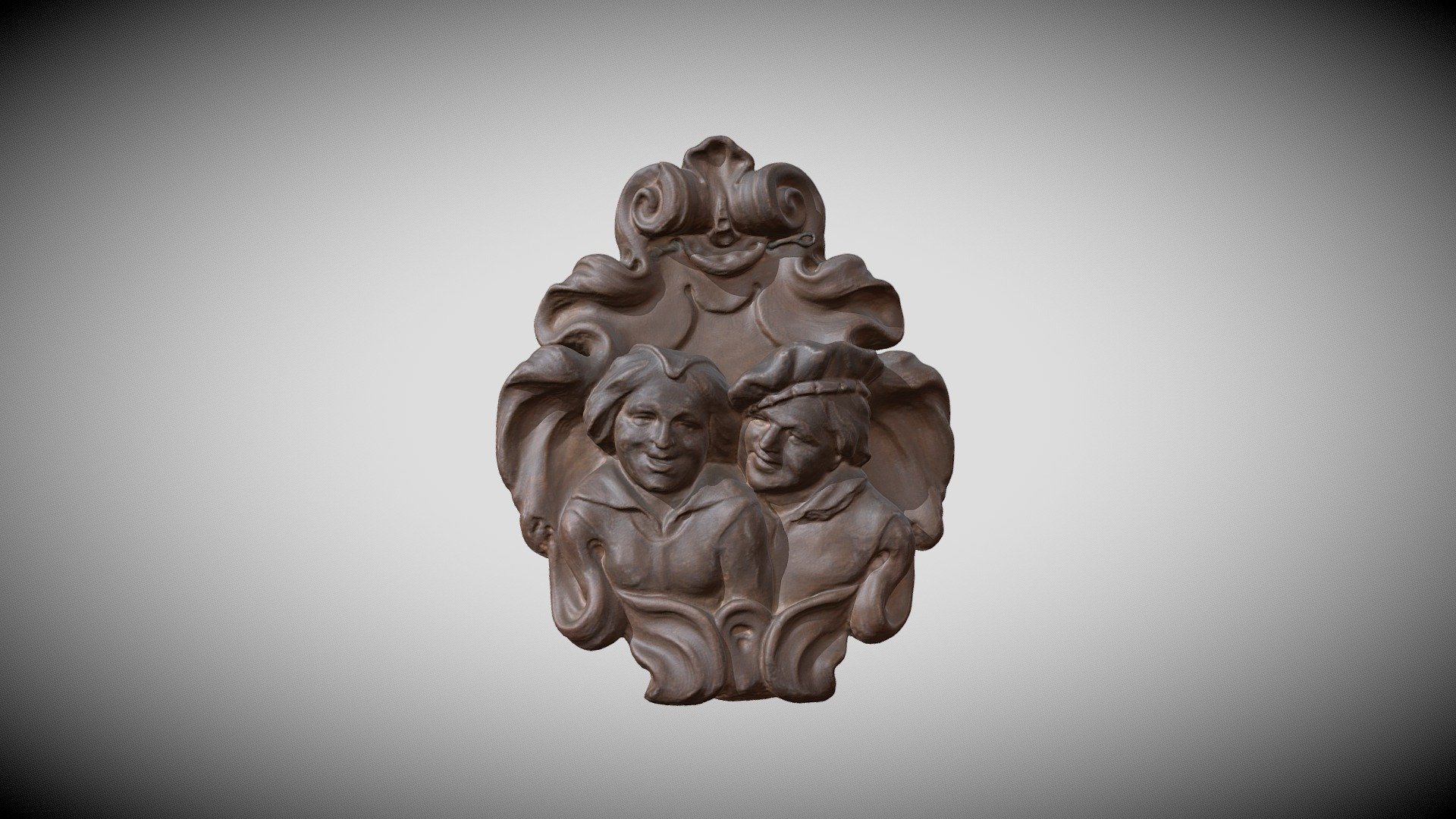 Cartouche met reliëfdecor met bustes - Download Free 3D model by meemoo ...
