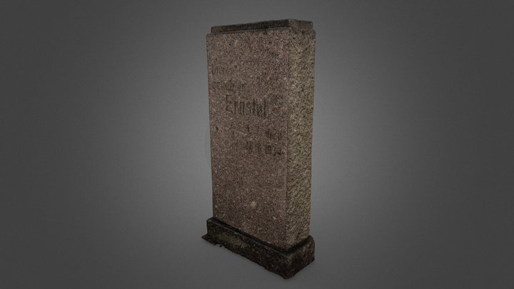 Ernst Peritz Gravestone 3D Model