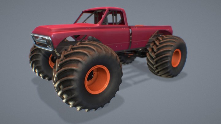 Free Destroyer Monster Truck – Free 3D Model STL