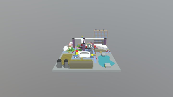Sloop City (Project) 3D Model