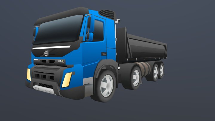 Volvo FMX Stylized 3D Model