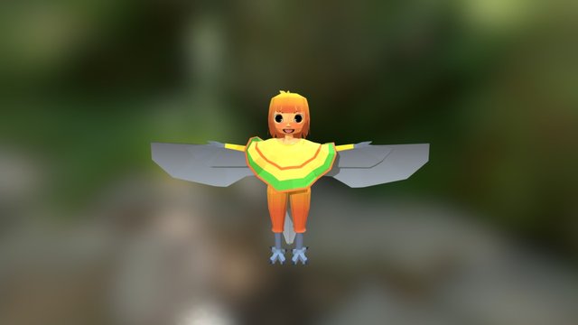 Sun conure harpy 3D Model
