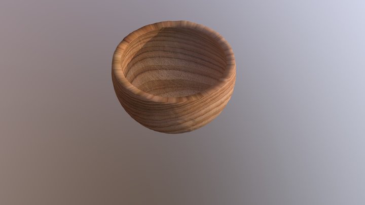 Log Cup 3D Model