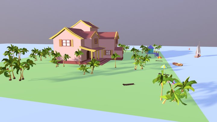 house sea 3D Model