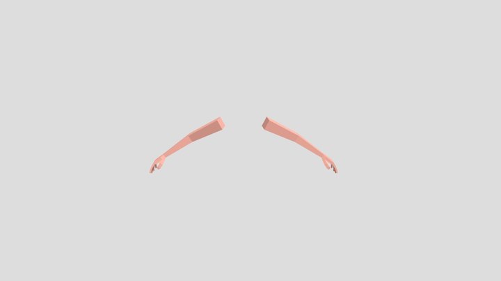 Low-poly Fps hands 3D Model