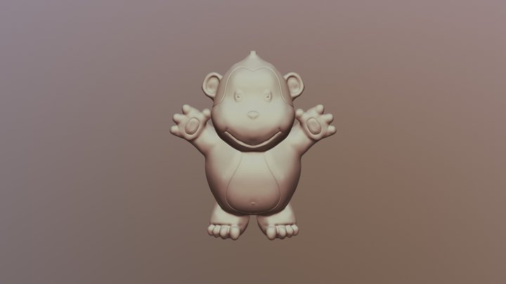 Monkey Sculpt 0819 32 3D Model