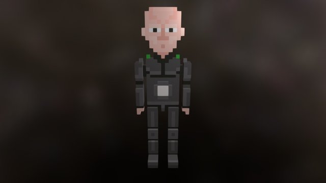 Voxel Kryten 3D Model