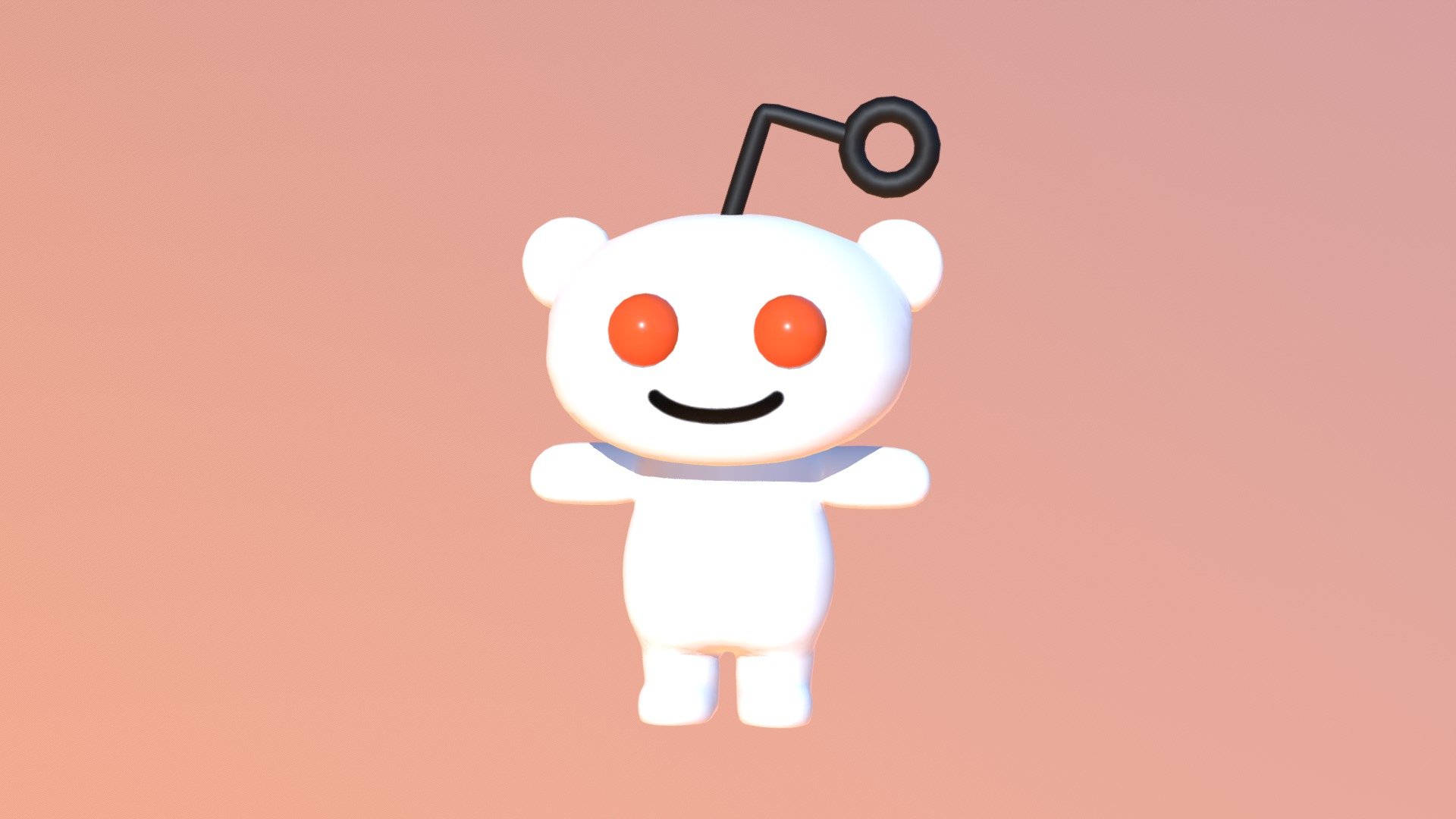 Reddit's Snoo - VR Chat - 3D model by Miaru3d (@miaru3d) [8e4f3a1]
