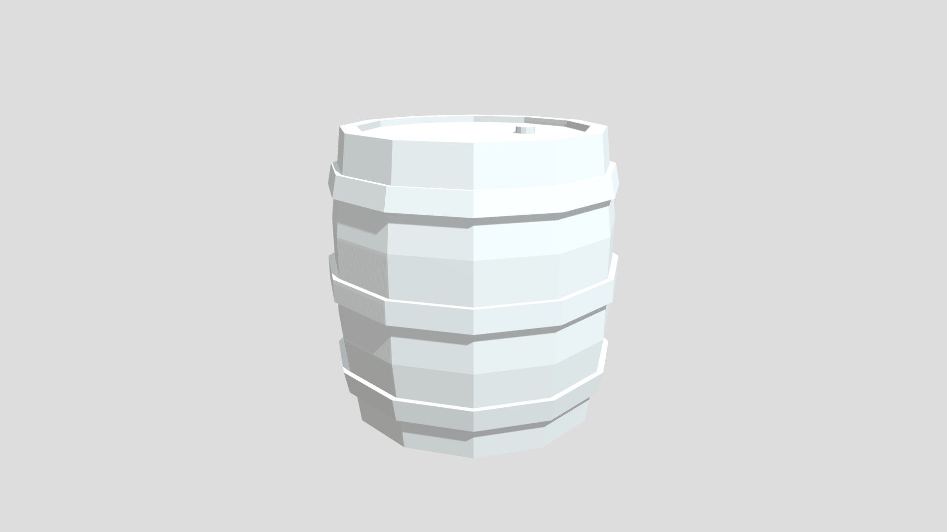 Low Poly Barrel