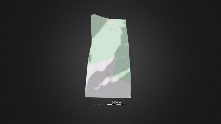 雨崩（神湖线）_等高地图 – Gratis 3D-model STL