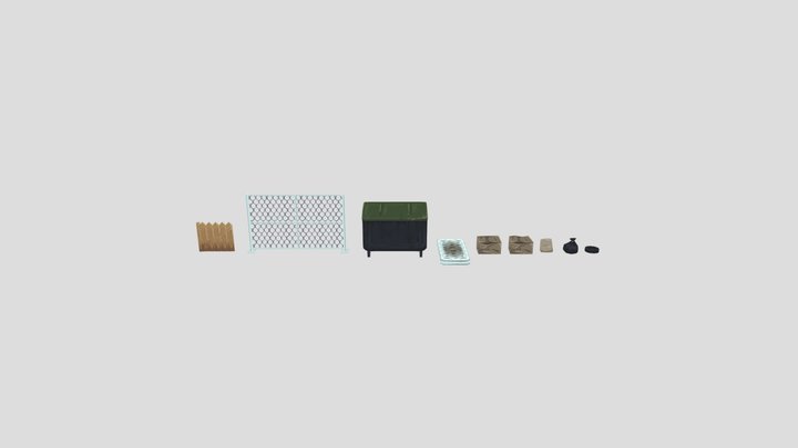 Street Garbage 3D Model
