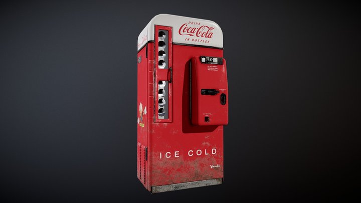 Coke Vending Machine - Vendo 81 - Game Asset 3D Model