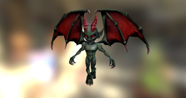 Winged Devil 3D Model