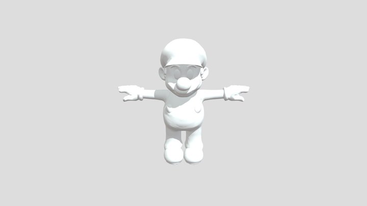 Classic Mario 3D Model