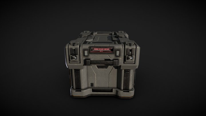 Sci-Fi Crate 3D Model