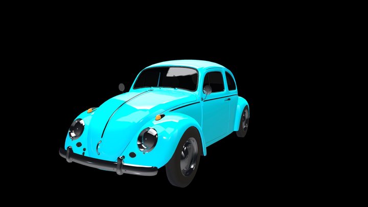 1963 Volkswagen Beetle – Modello 3D gratuito STL