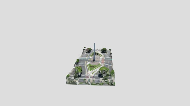 Obelisco de Buenos Aires 3D Model
