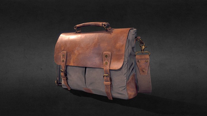 Canvas Bag 3D Model