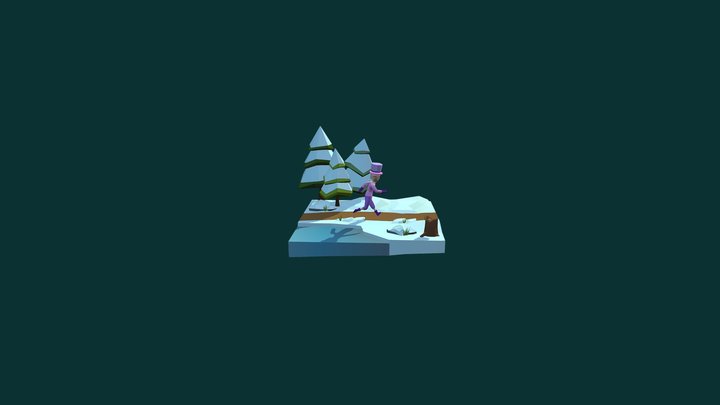 low poly elf animation 3D Model