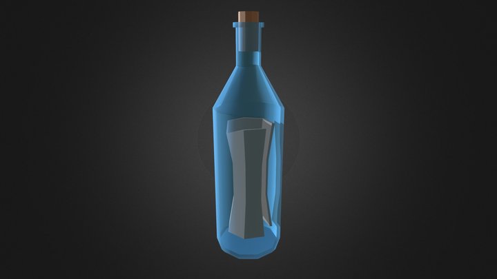 Message bottle 3D Model