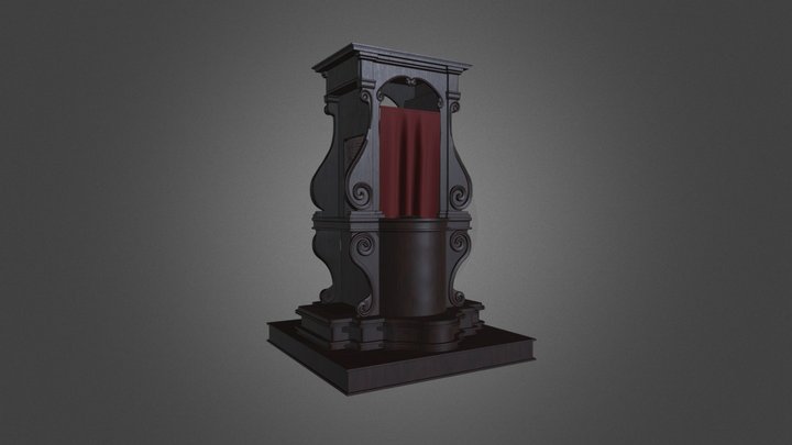 baroque confessional 3D Model