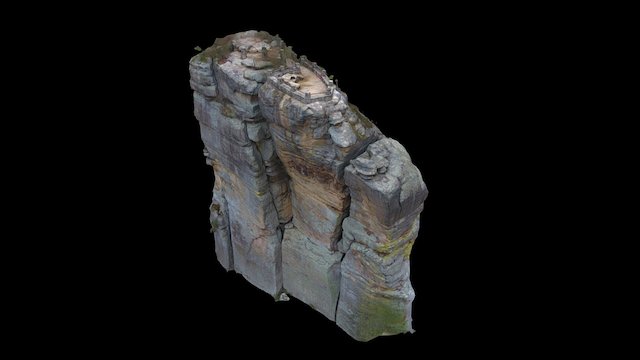 Chimney Top Rock 3D Model