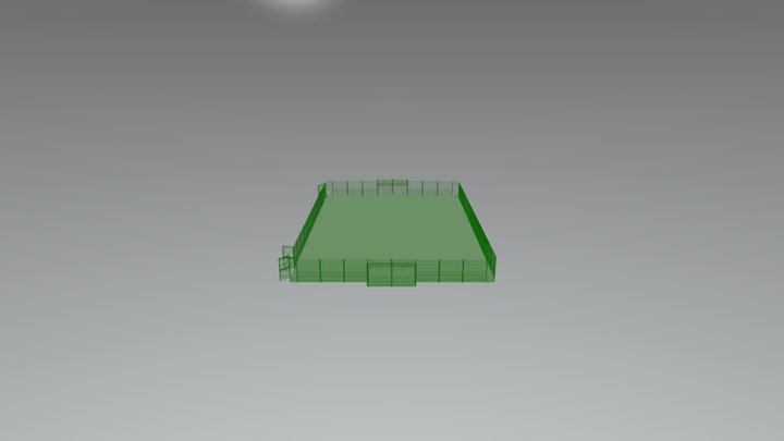 MUGA Multi-Use Games Area 3D Model