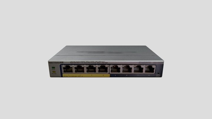 POE Network Switch 3D Model