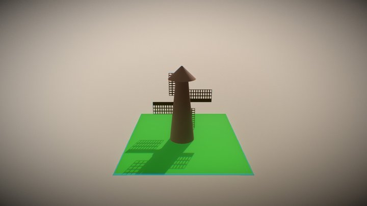 Мельница 3D Model