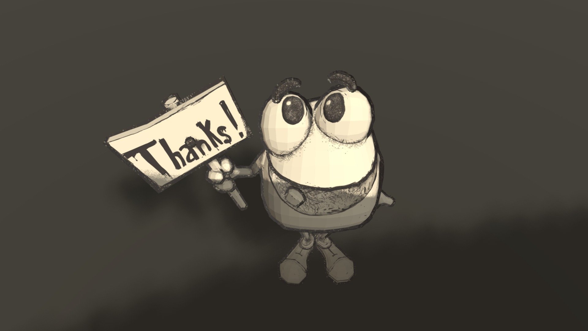 Thanks - Download Free 3D model by 3Dji [8e5e2f9] - Sketchfab