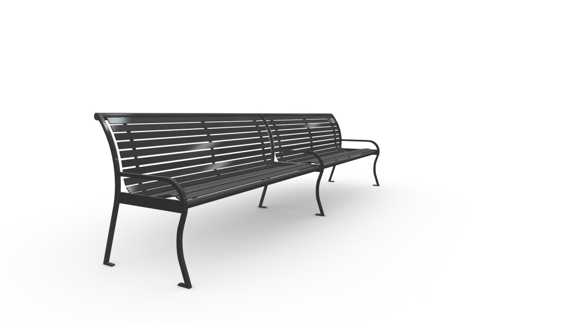 3D model SC-03.3,0 - This is a 3D model of the SC-03.3,0. The 3D model is about a black bench with a white background.