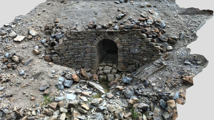 Water Culvert under Carrs Mineshop, Nenthead. 3D Model