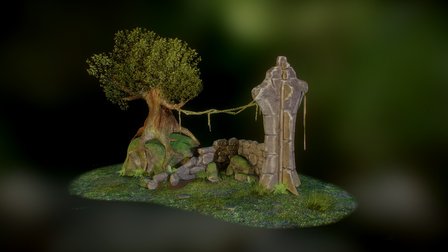 Ruined Environment 3D Model