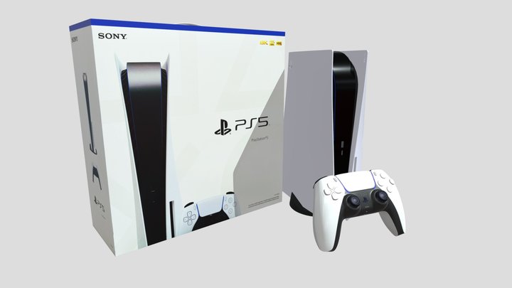 PlayStation 5 Set 3D Model