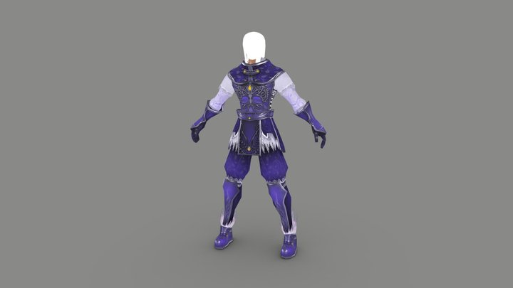 MFighter Arcana Robe 3D Model