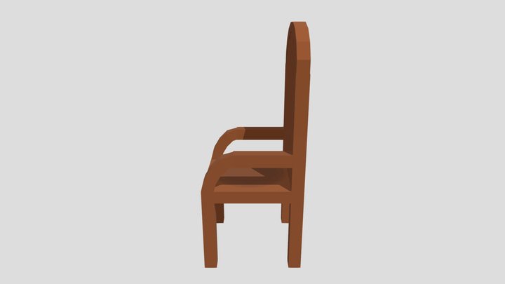 Low-poly chair 3D Model