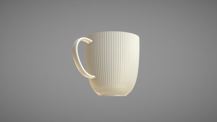Porcellan Teacup 3D Model