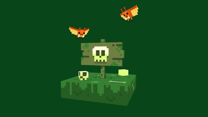 Warning Sign 3D Model