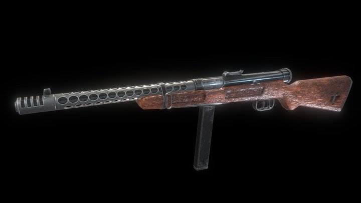 Beretta Model 38 3D Model