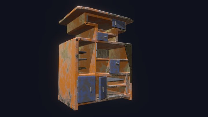 Sci-fi cabinet 3D Model