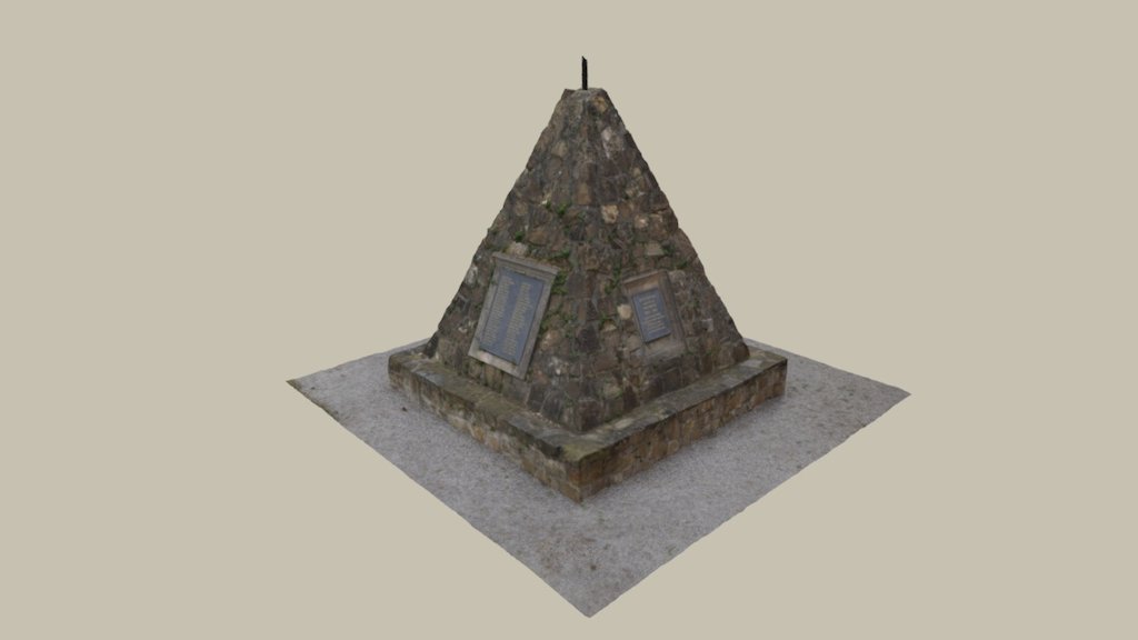 Langenzersdorf Kriegerdenkmal — Sketchfab embed 3D viewer