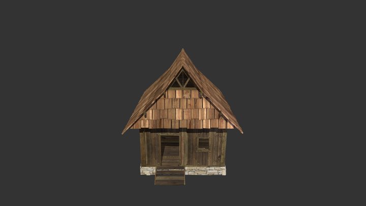 Cabana de Madeira 3D Model