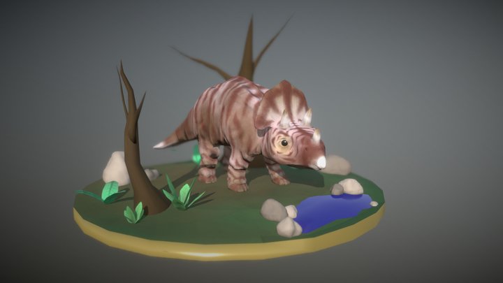Triceratops 3D Model 3D Model